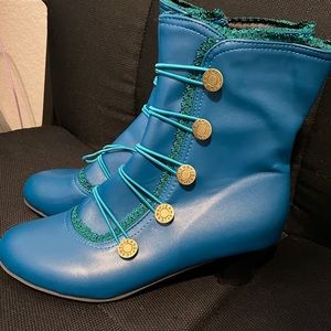 Blue Victorian heels